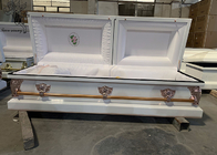 Αξιόπιστο μεταλλικό φέρετρο ορθογώνιο σχήμα για κηδείες και κηδείες