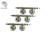 Ισχυρές προσαρμοσμένες Zamak λαβές κασετινών, χρυσό φέρετρο διακοσμητικό H9025 μετάλλων