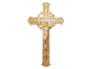 Χρυσό χρώμα φέρετρο σταυρό Μέγεθος 29 × 16 Cm Χρυσό κηδεία φέρετρο τοποθέτηση