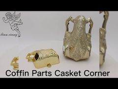 Χάλκινη γωνία φέρετρα 22kg / 21kg συστατικά φέρετρα αμερικανικό στυλ