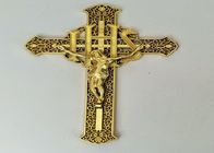 Crucifix κασετινών 29×16cm PP για τη διακόσμηση καπακιών φέρετρων