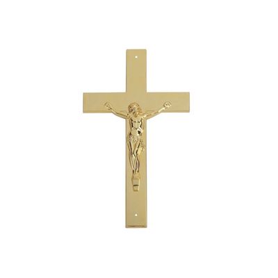 Κασετινών διαγώνιο 37×13.7cm χρυσό διαγώνιο Crucifix φέρετρων χρώματος PP υλικό