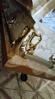 Χρυσές πλαστικές κασετινών εξαρτημάτων αμερικανικές συναρμολογήσεις φέρετρων ύφους νεκρικές