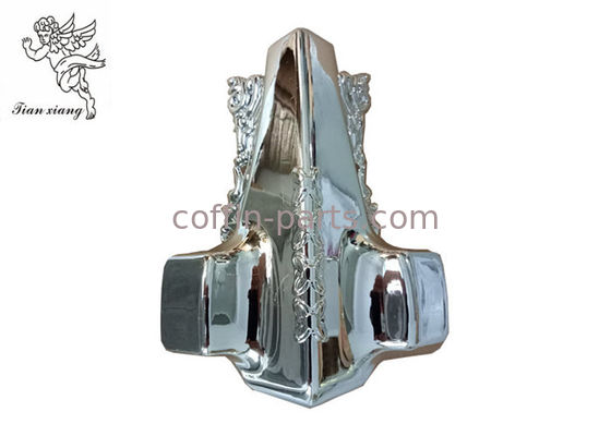 Silver Color Funeral coffin Furniture Casket Corner with  PP Virgin material