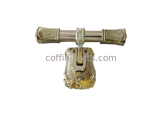 Funeral Casket Accessories Aluminum , Decoration Swing Coffin Handles Luxury Pattern