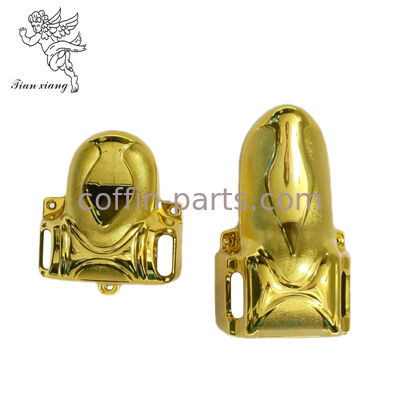 Metallic Rose Gold Metal Casket,  Adult Funeral Coffin