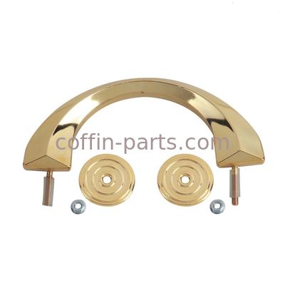 Europe Style Golden Plastic Outside Metal Coffin Handles H9009