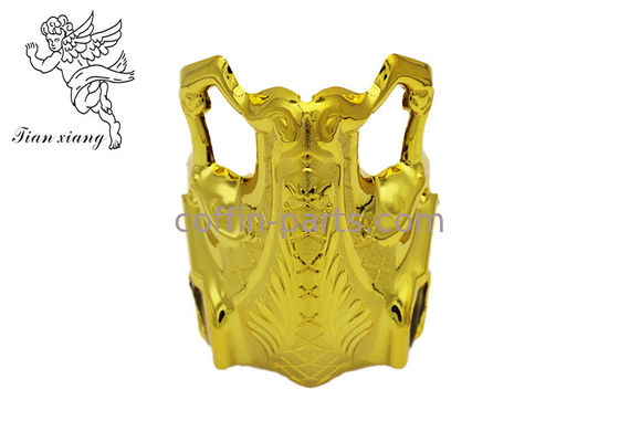 Χρυσές γωνίες κασετινών γωνιών με το πλαστικό PP, συναρμολογήσεις φέρετρων για τον ενήλικο