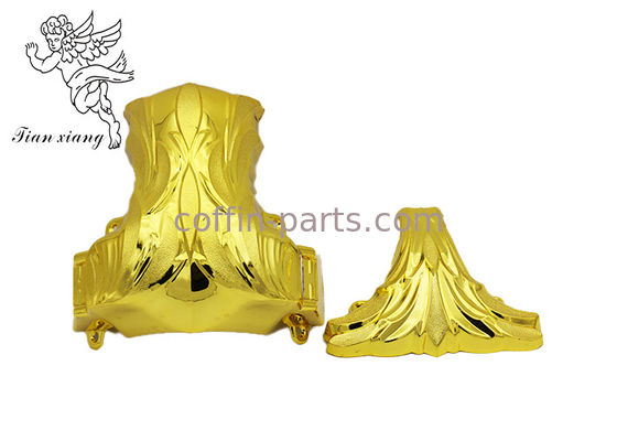 Αμερικανική γωνία 1# κασετινών ύφους νεκρική χρυσή ή ασημένια πλαστική