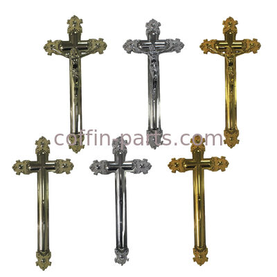 Του Ιησού μέγεθος 44,8 × Ornamental Coffin Crucifix For νεκρικό χρυσό χρώματος 20,8 εκατ.